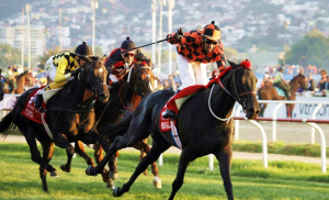 Rio Allipen (CHI) ganando el Derby de Viña. Foto Cortesía de Hipódromo de Chile