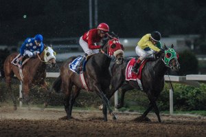 Templo Maya (USA) ganando el Gran Premio Nacional Foto Cortesía de Miguel Angel Espinoza