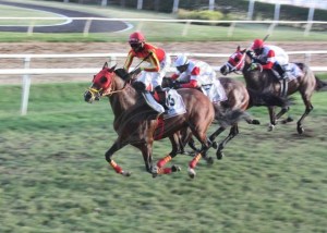 Dorsett ganando la edición del 2017 Barbados Gold Cup Foto Cortesía de Barbados Today